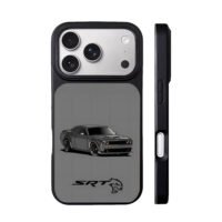 Dodge SRT Hellcat cartoon car iPhone 17 Pro Max Black Case