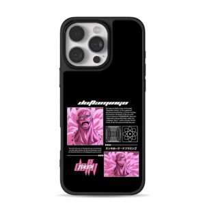 Doflamingo Joker One Piece pink art Phone Case for iPhone 11-17 & Samsung Galaxy S24-S26