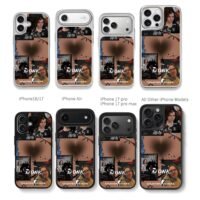 Donk CSGO collage with AK guns Chris Brown Phone Case Black Electroplated Silver For Iphone 11 To 17