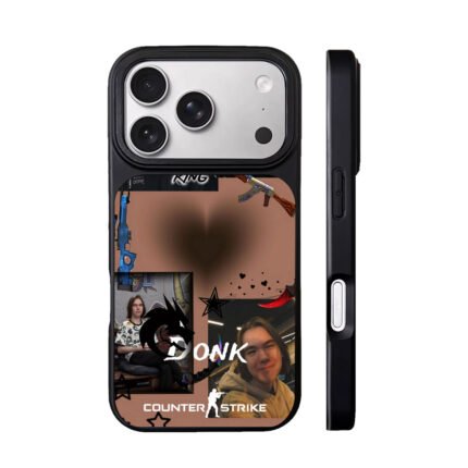 Donk esports cat collage Chris Brown Phone Case Black Electroplated Silver For Iphone 11 To 17