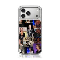 Donk Team Spirit CS2 collage iPhone 17 Pro Max Electroplated Silver Case1