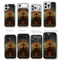 Dota 2 Axe CM Windranger SF Chris Brown Phone Case Black Electroplated Silver For Iphone 11 To 17