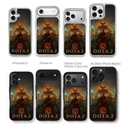 Dota 2 Axe CM Windranger SF Chris Brown Phone Case Black Electroplated Silver For Iphone 11 To 17