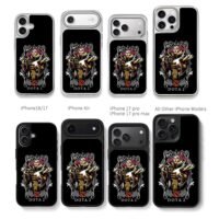 Dota 2 Invoker Karl art Chris Brown Phone Case Black Electroplated Silver For Iphone 11 To 17