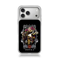 Dota 2 Invoker Karl art iPhone 17 Pro Max Electroplated Silver Case1