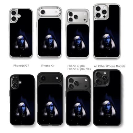Dota2 Drow Ranger shush sign Chris Brown Phone Case Black Electroplated Silver For Iphone 11 To 17