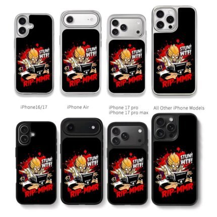 Dota2 Invoker RIP MMR Gamer Chris Brown Phone Case Black Electroplated Silver For Iphone 11 To 17