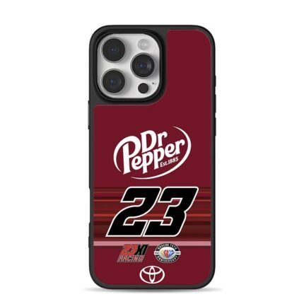 Dr Pepper 23XI NASCAR Toyota iPhone 16 Pro Max Black Case