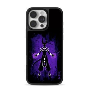 Dragon Ball Beerus purple art Phone Case for iPhone 11-17 & Samsung Galaxy S24-S26