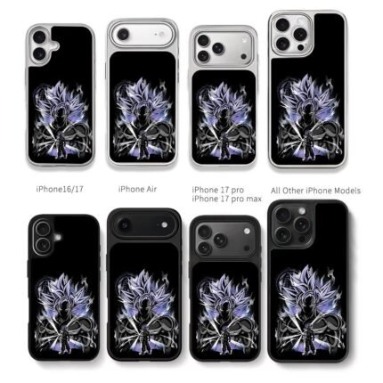 Dragon Ball Goku Ultra Instinct art Chris Brown Phone Case Black Electroplated Silver For Iphone 11 To 17