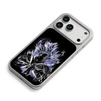 Dragon Ball Goku Ultra Instinct art iPhone 17 Pro Max Electroplated Silver Case2
