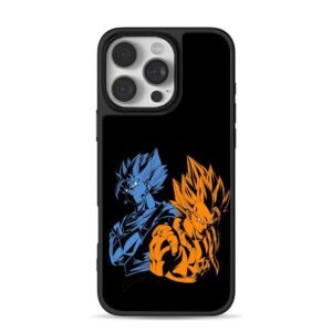 Dragon Ball SSJ Goku Vegeta art Phone Case for iPhone 11-17 & Samsung Galaxy S24-S26
