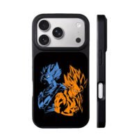 Dragon Ball SSJ Goku Vegeta art iPhone 17 Pro Max Black Case