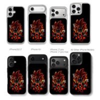 Dragon Ball SSJ4 Gogeta anime art Chris Brown Phone Case Black Electroplated Silver For Iphone 11 To 17