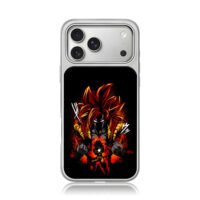 Dragon Ball SSJ4 Gogeta anime art iPhone 17 Pro Max Electroplated Silver Case1