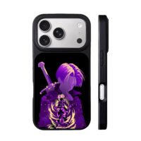 Dragon Ball Trunks purple sword art iPhone 17 Pro Max Black Case