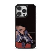 Drake holding Nike Jordans iPhone 16 Pro Max Black Case