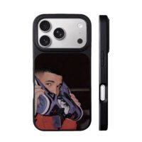 Drake holding Nike Jordans iPhone 17 Pro Max Black Case