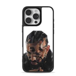 Drake layered cutout portrait art Phone Case for iPhone 11-17 & Samsung Galaxy S24-S26