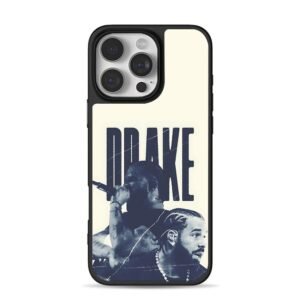 Drake rapper performing portrait Phone Case for iPhone 11-17 & Samsung Galaxy S24-S26
