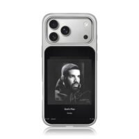 Drake Scorpion Gods Plan art iPhone 17 Pro Max Electroplated Silver Case1