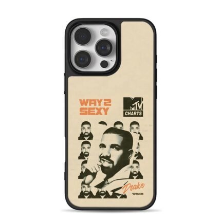 Drake Way 2 Sexy MTV Charts iPhone 16 Pro Max Black Case