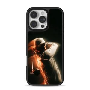 Dramatic lit golfer swing club Phone Case for iPhone 11-17 & Samsung Galaxy S24-S26