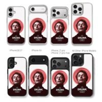 Drunk poster Mads Mikkelsen Chris Brown Phone Case Black Electroplated Silver For Iphone 11 To 17