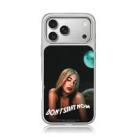Dua Lipa Dont Start Now moon iPhone 17 Pro Max Electroplated Silver Case1