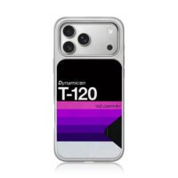 Dynamicon T120 VHS camcorder iPhone 17 Pro Max Electroplated Silver Case1