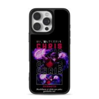 Dyrroth Chris purple fire warrior Phone Case for iPhone 11-17 & Samsung Galaxy S24-S26