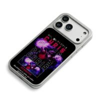 Dyrroth Chris purple fire warrior iPhone 17 Pro Max Electroplated Silver Case2