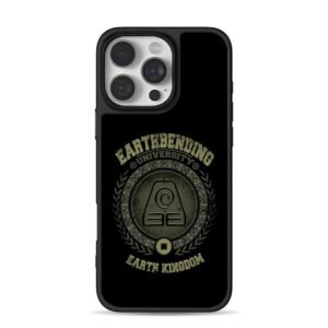 Earthbending Univ Kingdom Logo iPhone 16 Pro Max Black Case