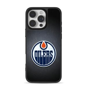 Edmonton Oilers NHL logo dark Phone Case for iPhone 11-17 & Samsung Galaxy S24-S26