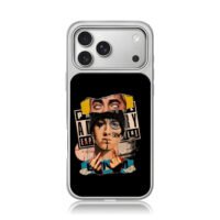 Eminem Slim Shady graffiti iPhone 17 Pro Max Electroplated Silver Case1