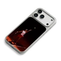 Emma Raducanu serving on clay iPhone 17 Pro Max Electroplated Silver Case2