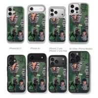 emo punk green cutie bizzlocks Chris Brown Phone Case Black Electroplated Silver For Iphone 11 To 17