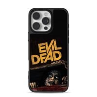 Evil Dead text with girl Phone Case for iPhone 11-17 & Samsung Galaxy S24-S26