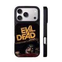 Evil Dead text with girl iPhone 17 Pro Max Black Case