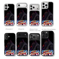 Evil Ryu Street Fighter II art Chris Brown Phone Case Black Electroplated Silver For Iphone 11 To 17