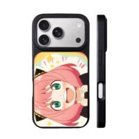 Excited Anya Forger SpyxFamily iPhone 17 Pro Max Black Case