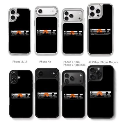Explore outdoor hiker sunset forest Chris Brown Phone Case Black Electroplated Silver For Iphone 11 To 17