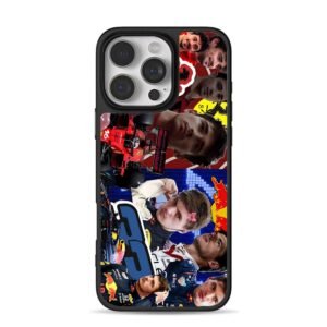 F1 Ferrari Red Bull Collage Phone Case for iPhone 11-17 & Samsung Galaxy S24-S26