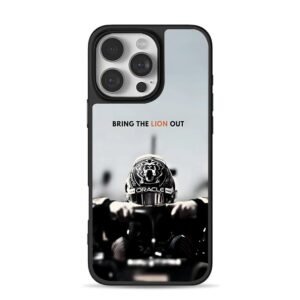 F1 lion helmet Bring Lion Out iPhone 16 Pro Max Black Case