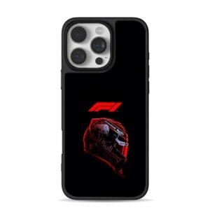 F1 logo Red Bull racing helmet iPhone 16 Pro Max Black Case