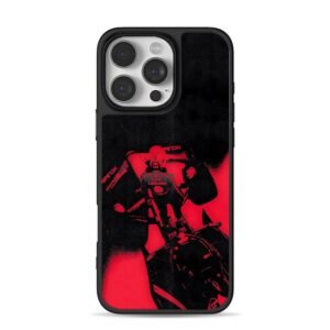 F1 racing car driver red black art Phone Case for iPhone 11-17 & Samsung Galaxy S24-S26