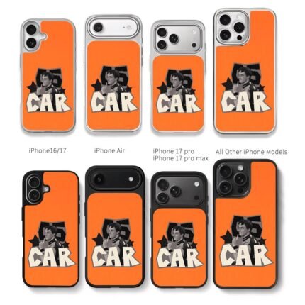 F1 racing driver CAR CS orange Chris Brown Phone Case Black Electroplated Silver For Iphone 11 To 17