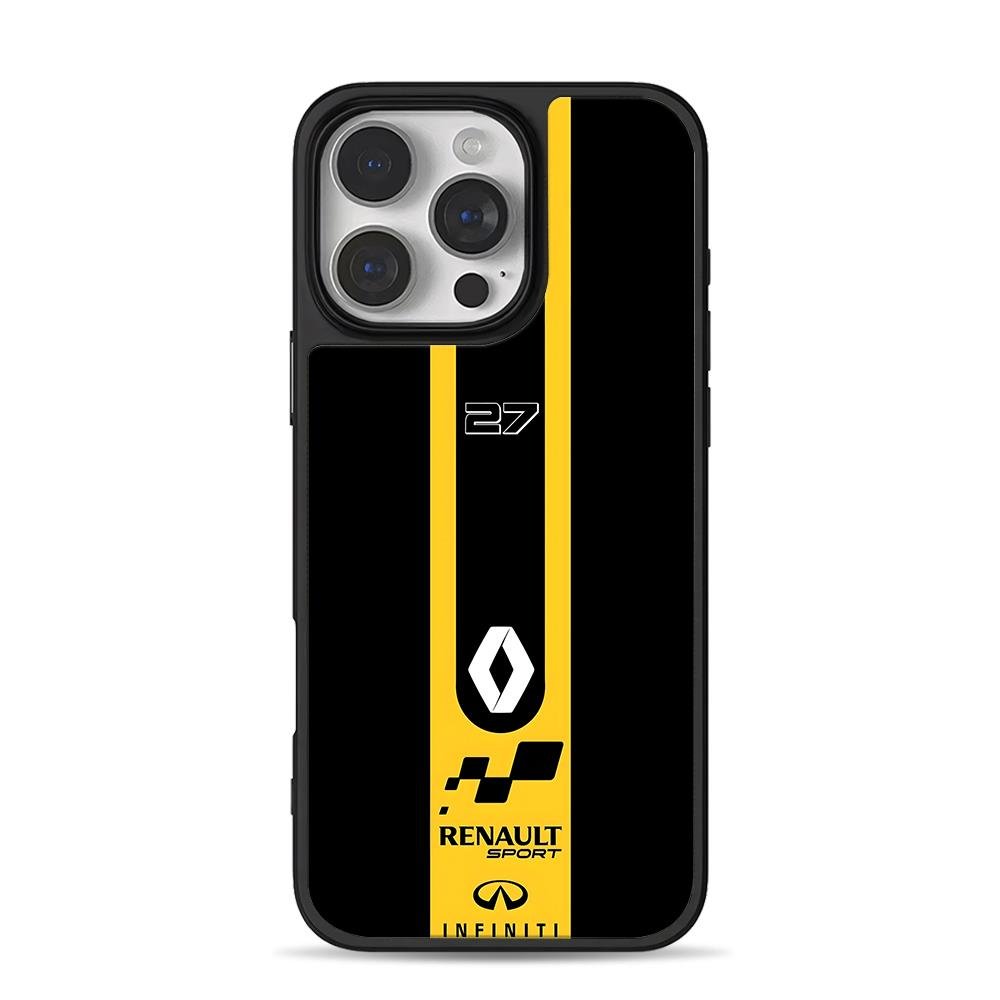 F1 Renault Sport 27 Infiniti livery iPhone 16 Pro Max Black Case F1 Renault Sport 27 Infiniti livery Phone Case for iPhone 11-17 & Samsung Galaxy S24-S26 - Image 1