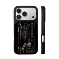 F1 Spa Francorchamps tyre info iPhone 17 Pro Max Black Case
