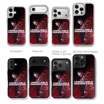 Faker Unkillable Demon King Chris Brown Phone Case Black Electroplated Silver For Iphone 11 To 17